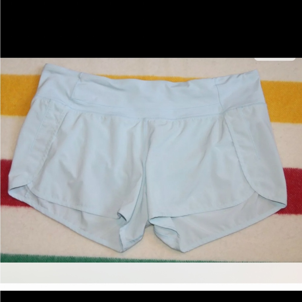 Lululemon Run Times Short size 12 color is ice milk